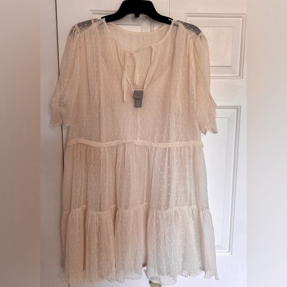 H&M Dresses & Skirts - H&M Sheer Dress with Polka Dots